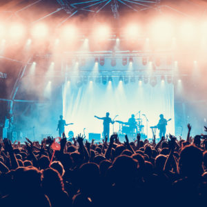 The crowd in a concert The crowd in a concert